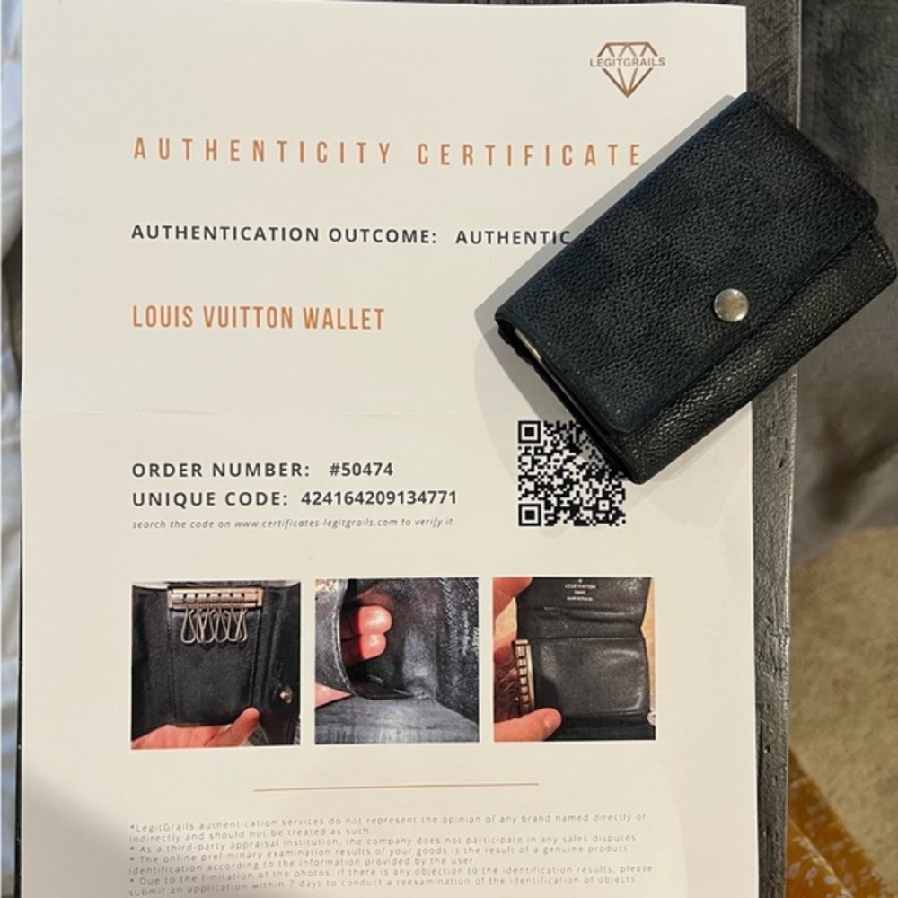 Louis Vuitton‎ 6-key holder Damier Graphite